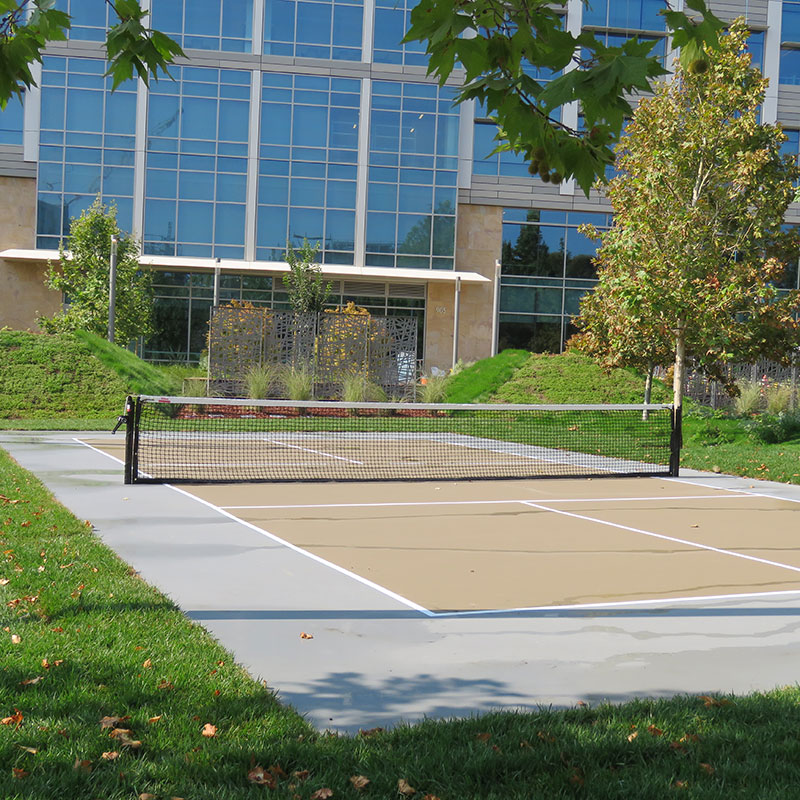 Outdoor Pickleball Court at The Club at Moffett Towers II
