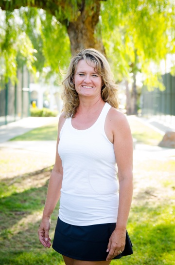 Jeanne Shelter at Murrieta Tennis Club in Murrieta, CA