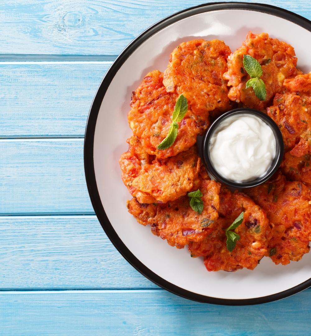 Tomato frittes santorini Tomatokeftedes Tomato frittes santorini Tomatokeftedes
