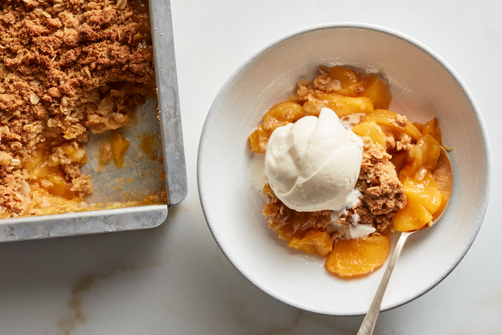 dessert peach crisp