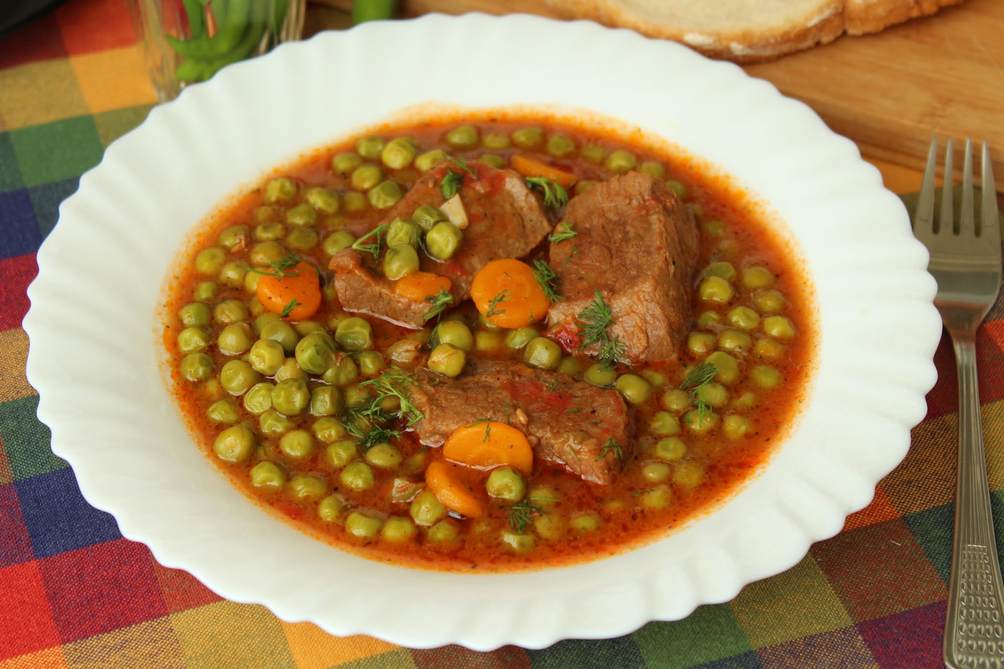 pork with peas pork with peas