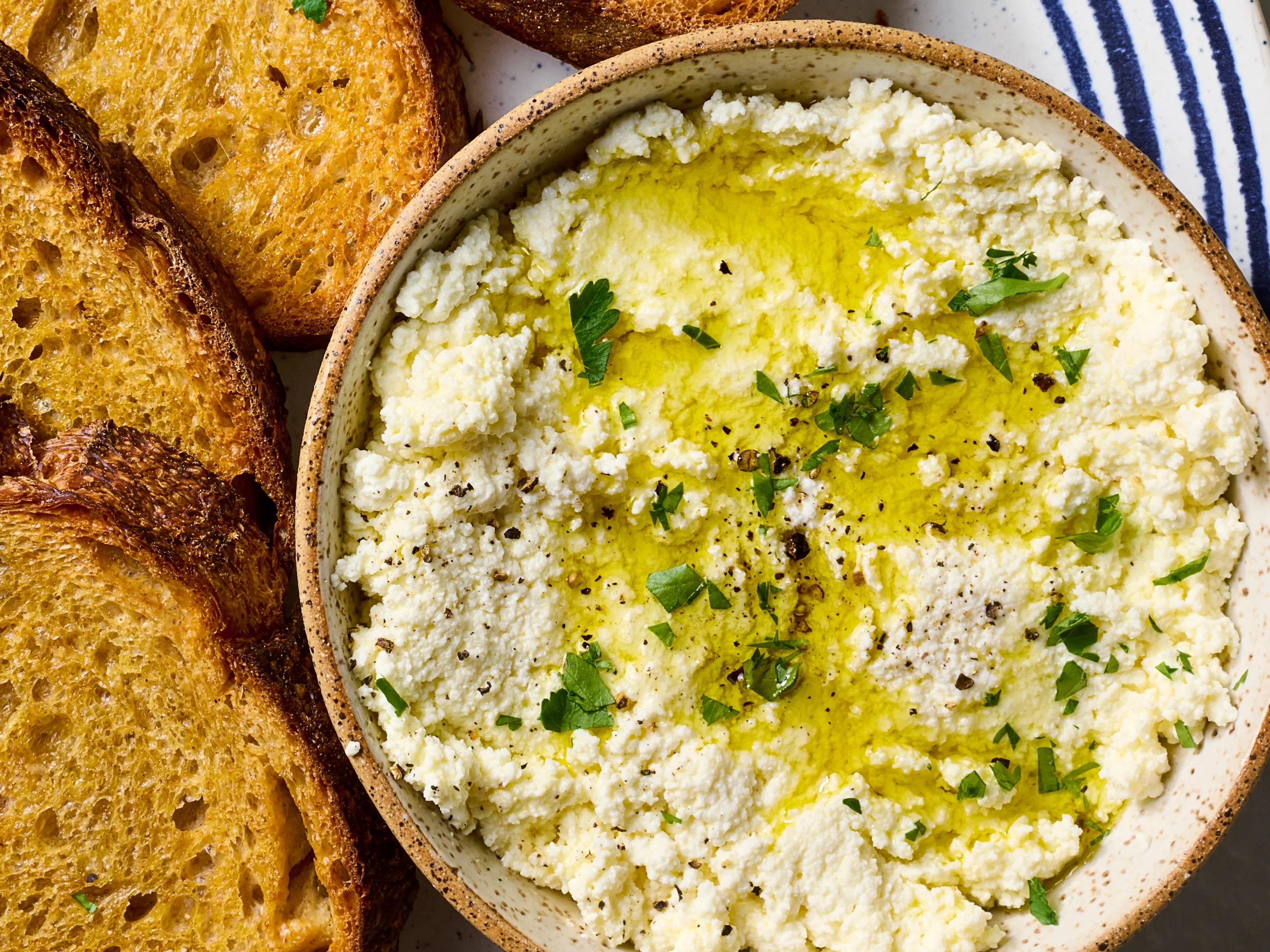 salty ricotta spread