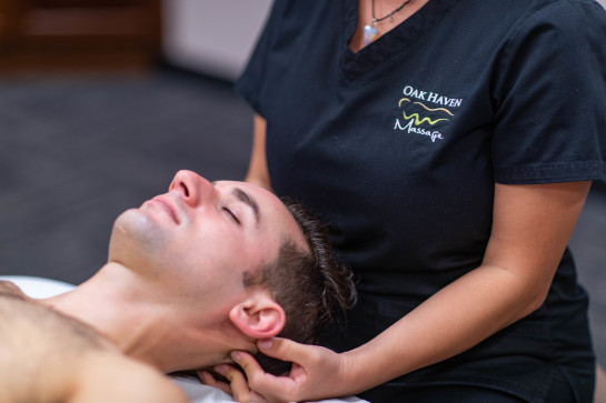 Head massage at Oak Haven Massage