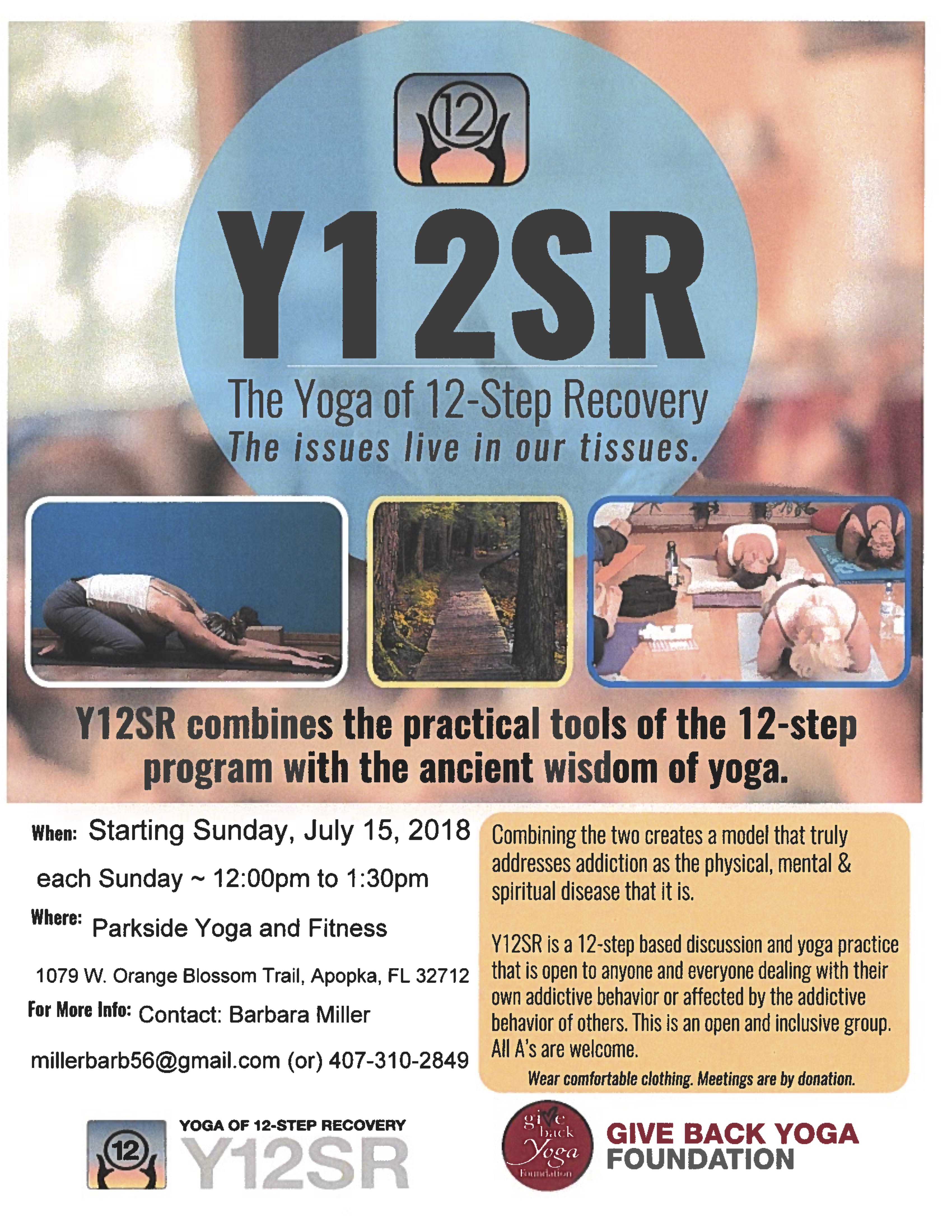 Schedule Parkside Yoga & Fitness Apopka, FL 32712