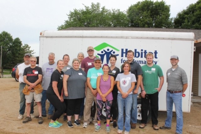 Pemberton Law staff and attorneys volunteering with Habitat for Humanity