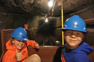 Kristi A. Hastings kids in cave