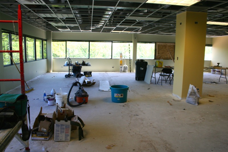 before picture of new upstairs studio