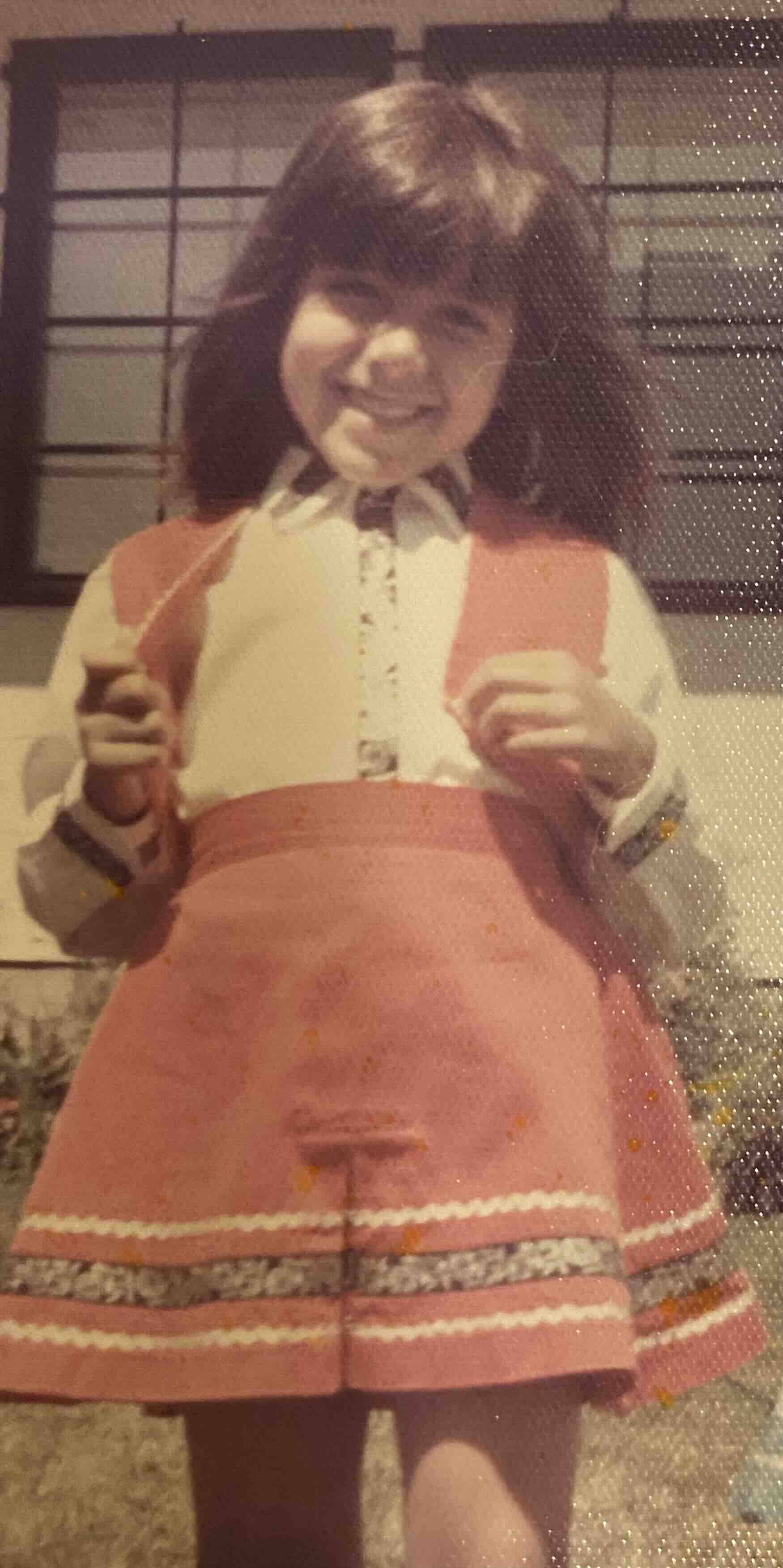 Baby cowgirl Tara dressed up for Stampede 