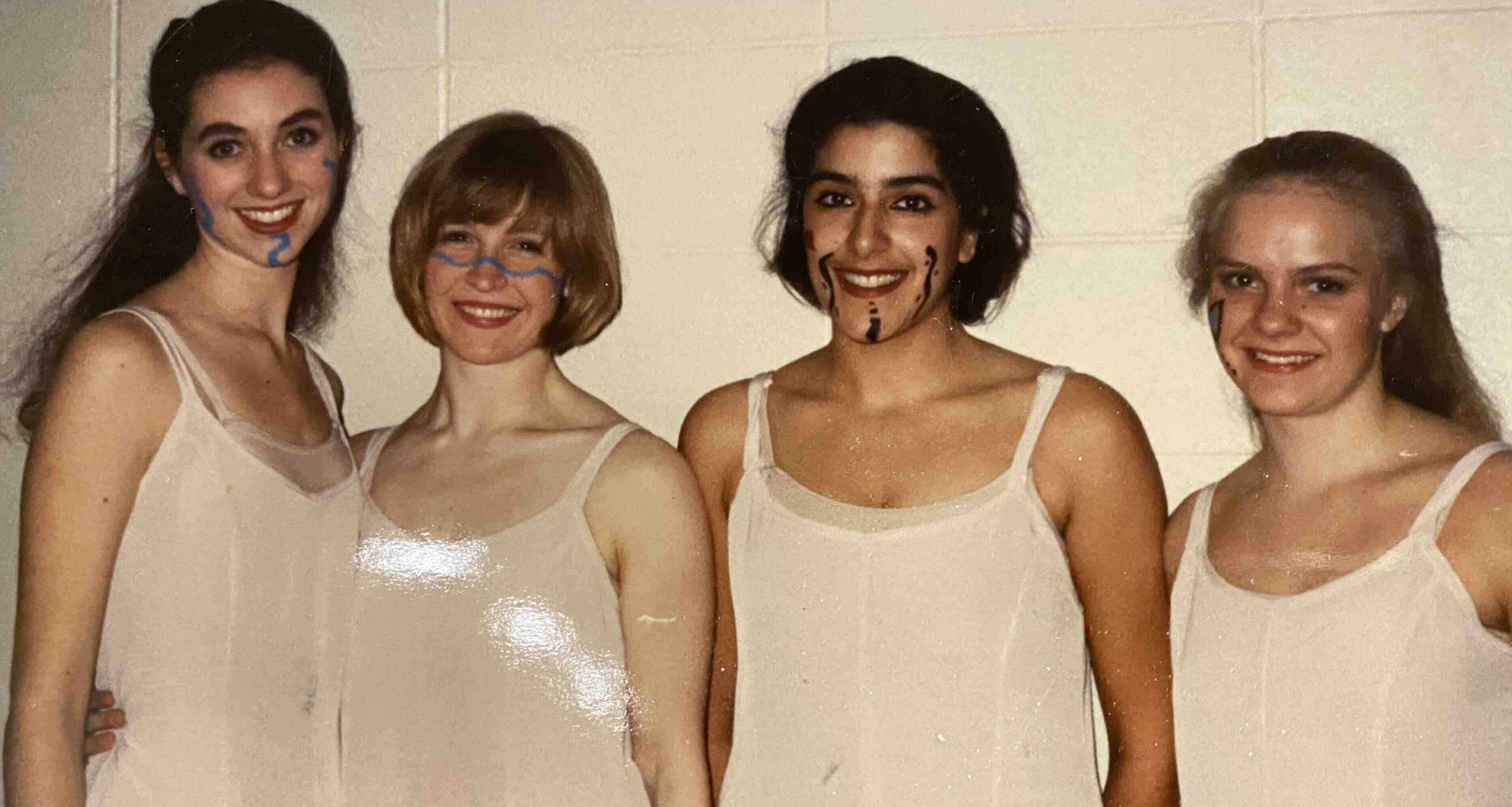 First modern dance piece - They were wearing face makeup because they were elements (Tara was fire!)