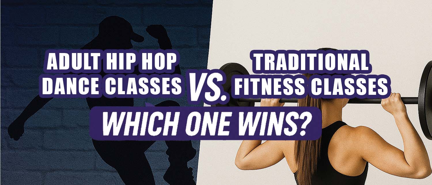Adults participating in a hip hop dance class for fitness at Pulse Studios