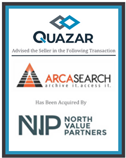 Quazar advised the selling of ArcaSearch Corporation