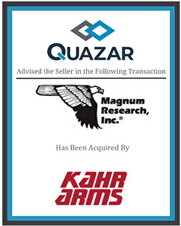 Quazar advised the seller Magnum Research, Inc. in this transaction
