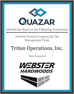 Quazar advised the buyer Triton Operations, LLC in this transaction