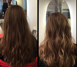Balayage before and after