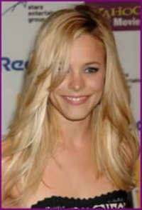 diamond shaped blonde bangs