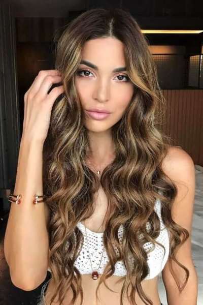 long wavy hair