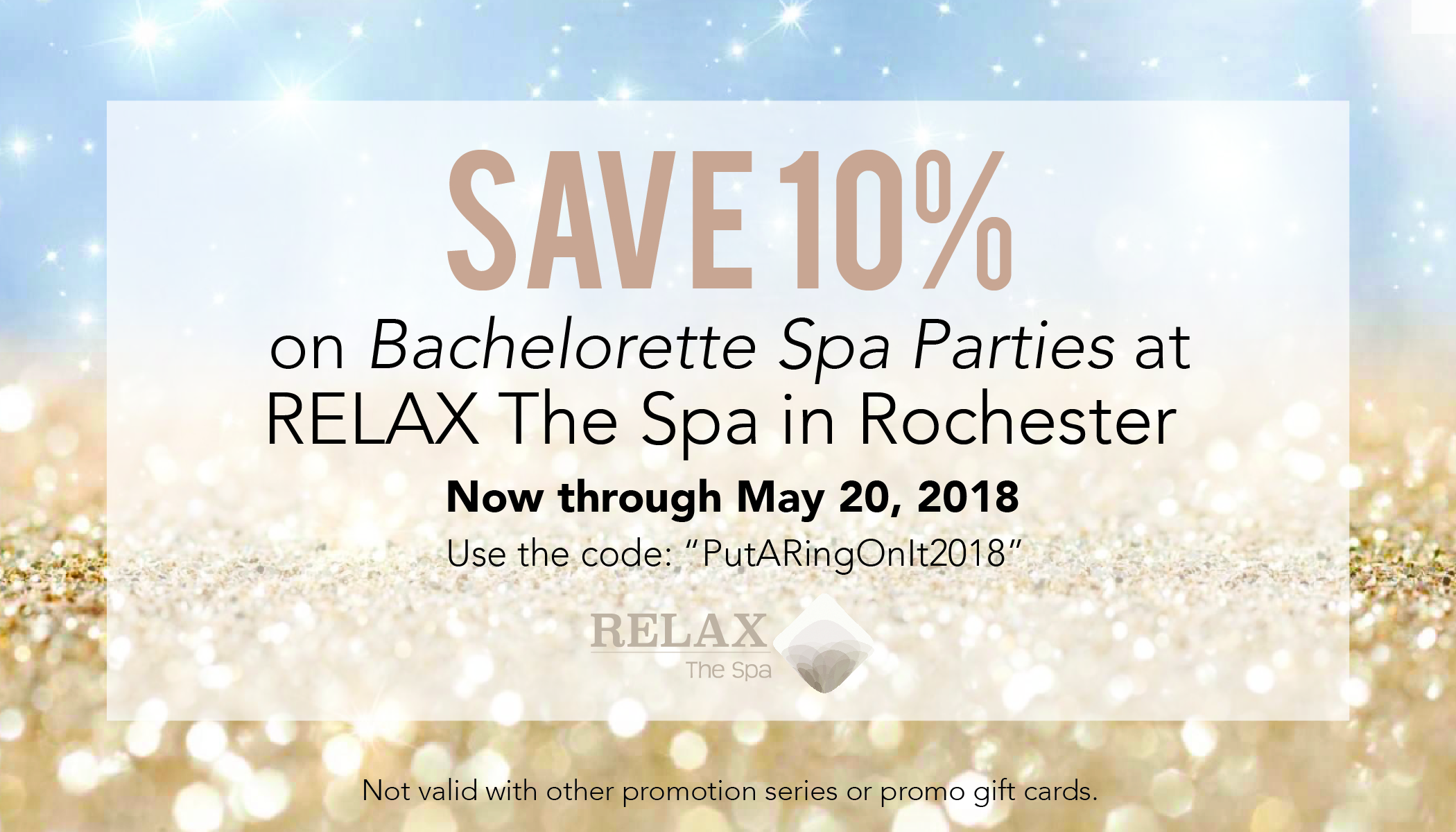 save 10% on bachelorette spa parties