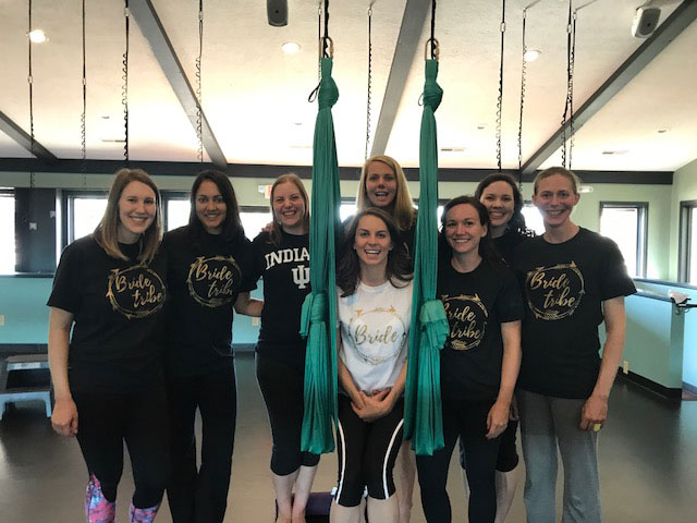 Aerial Yoga Bachelorette Party at Release Yoga