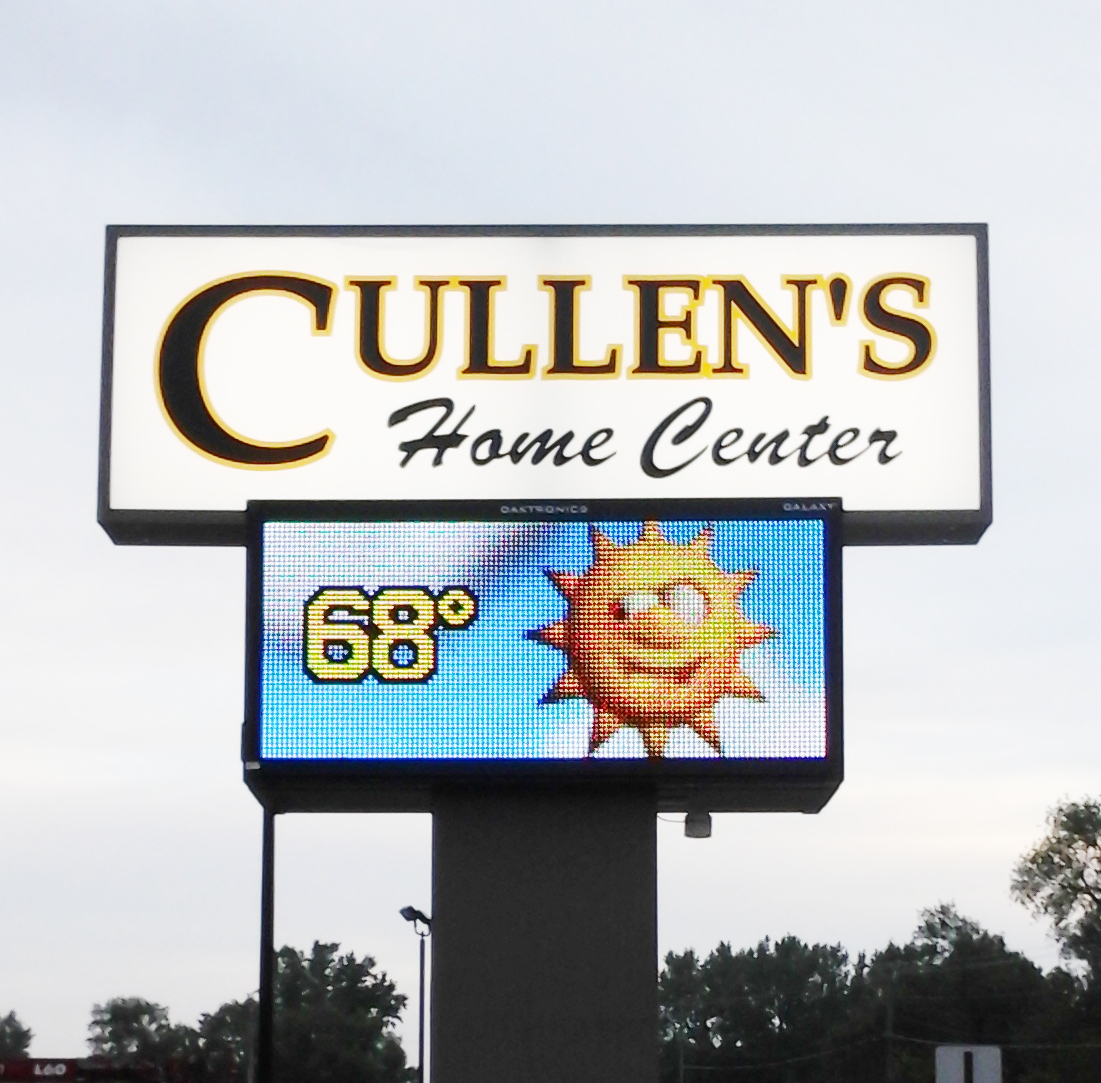 Cullen's Home Center Electric Sign