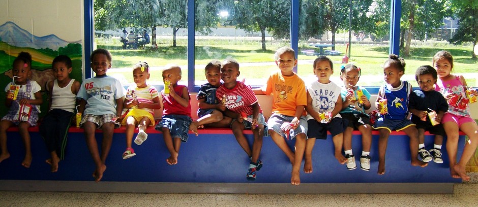 Group of smiling school children