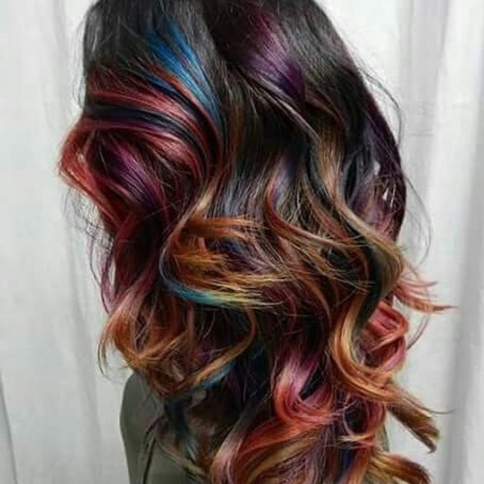 Brighten up your winter hair with these amazing rainbow hair ideas