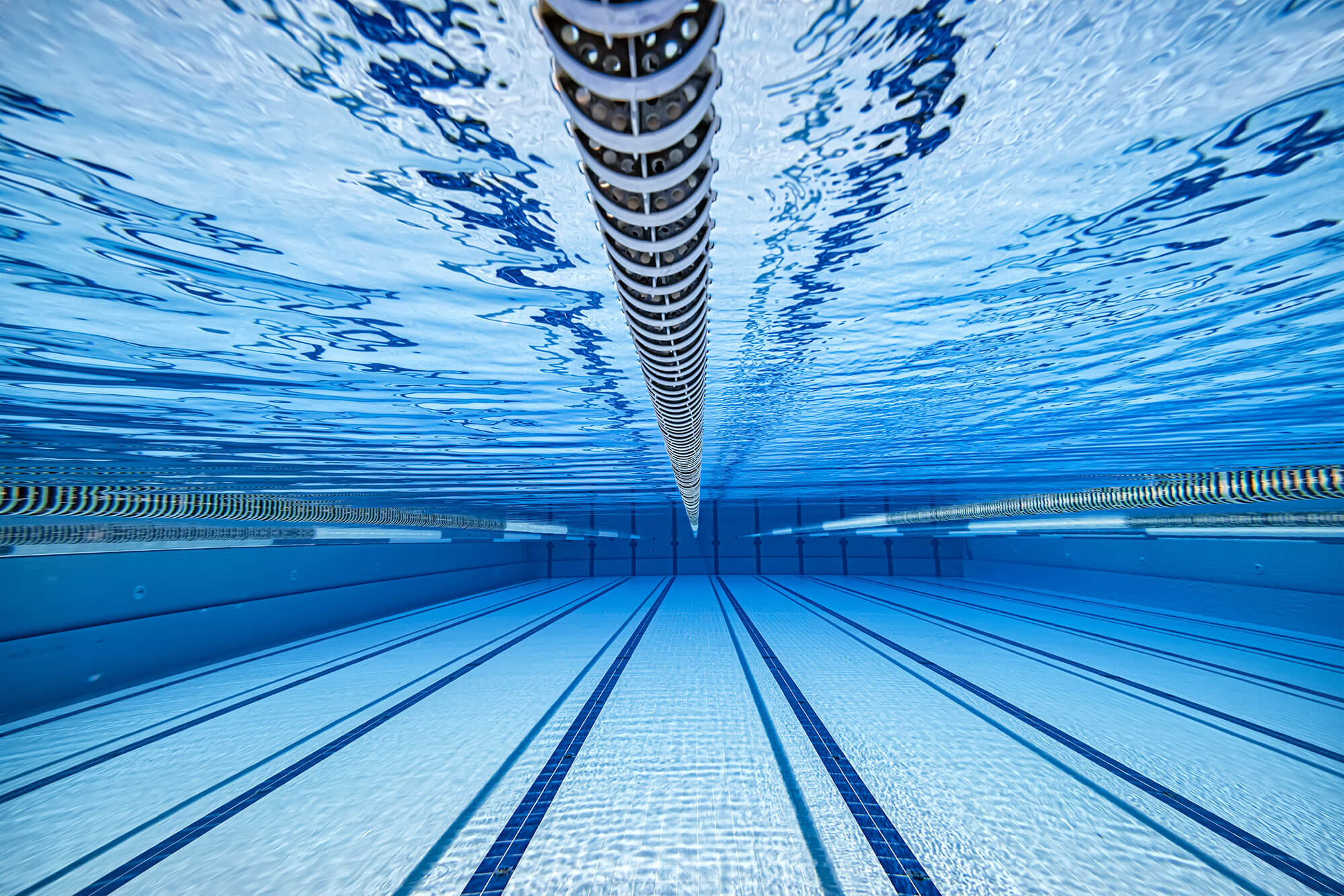 underwater image of a swimming pool