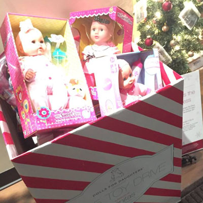 toys donated by a spavia franchise