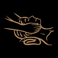 digital art of a woman getting a head massage