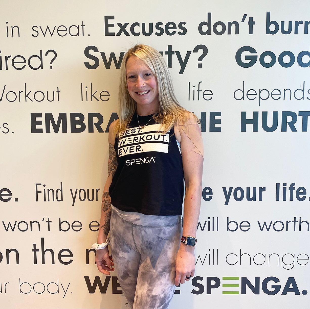 christine f, february member of the month at spenga dayton
