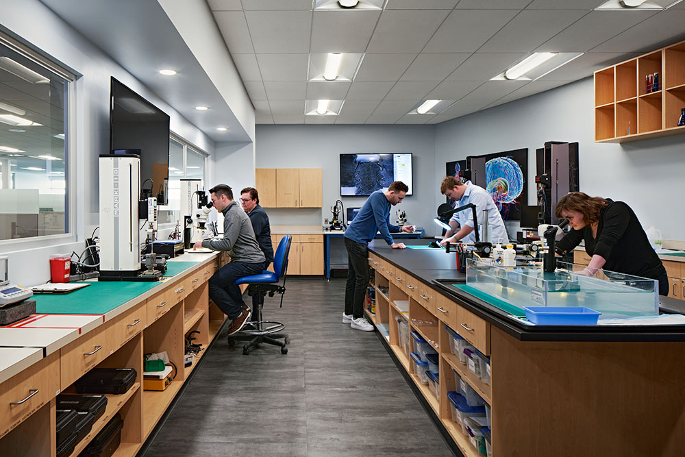 switchback medical team working in a lab