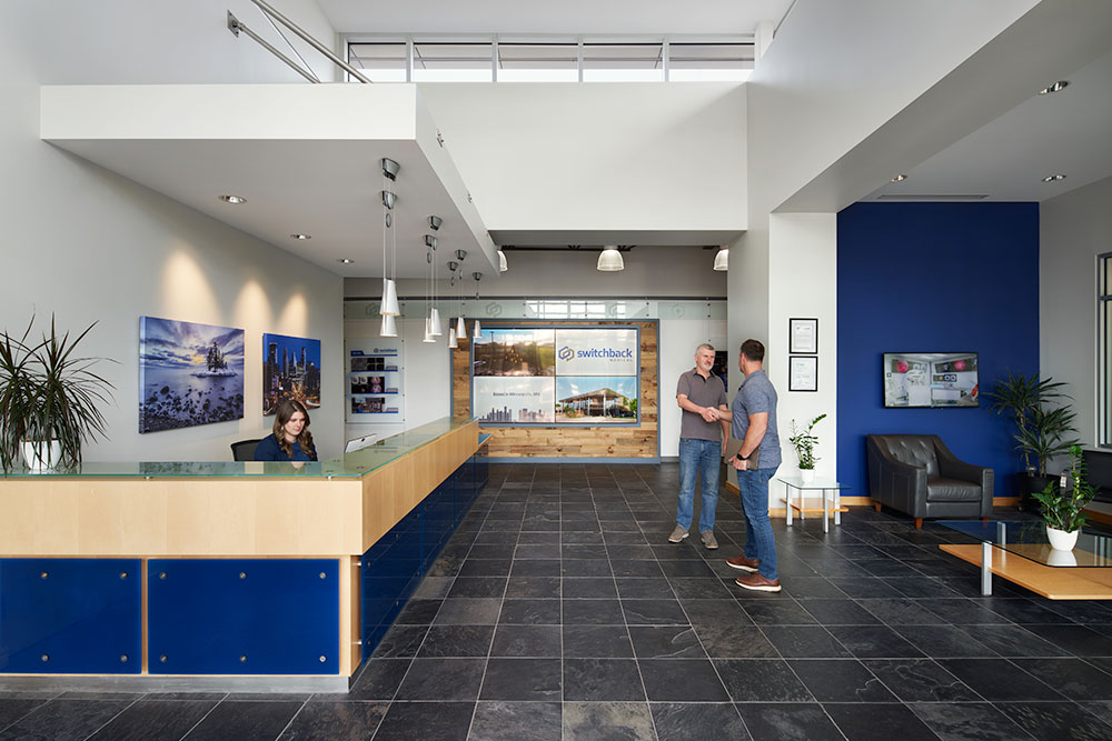 switchback medical office lobby