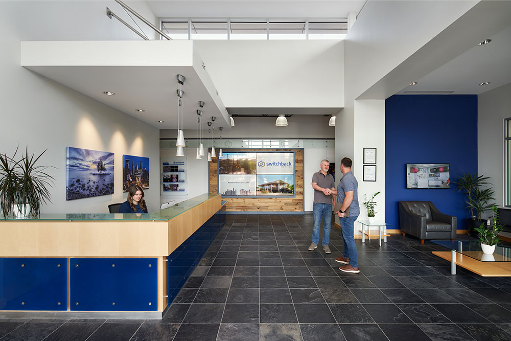 switchback medical office lobby