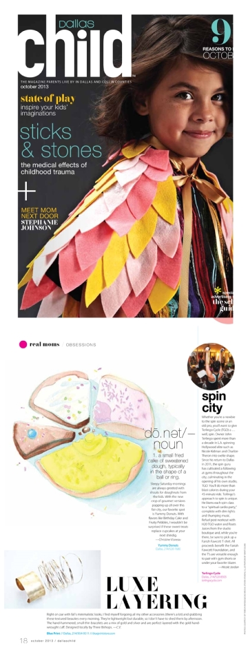 Dallas Child Article on Terlingo Cycle studio