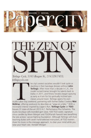 PaperCity - Zen of the City Article Terlingo Cycle