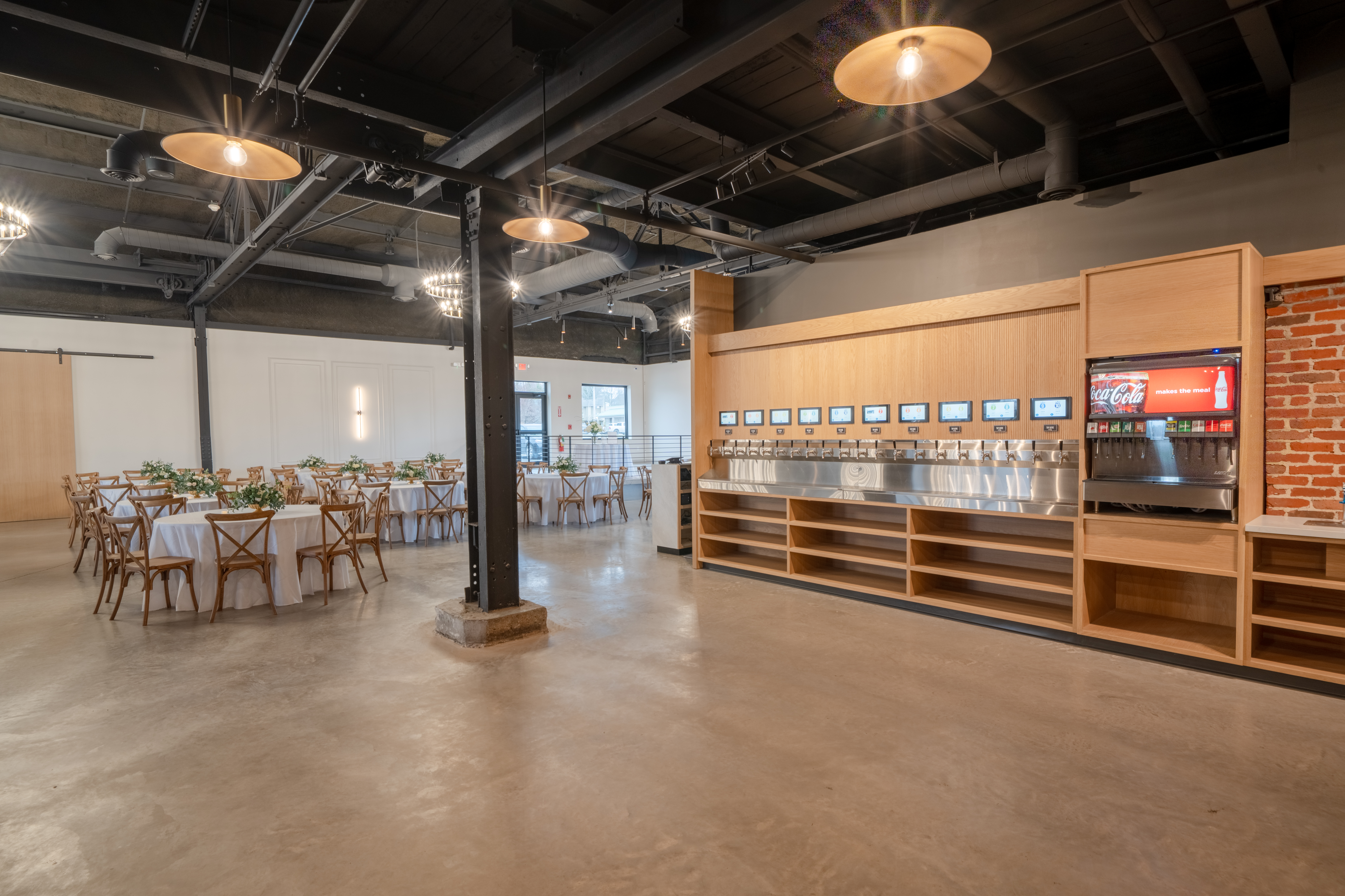 Foundry Oswego NY Wedding Event Venue Self Serve Beer Tap Wall 6
