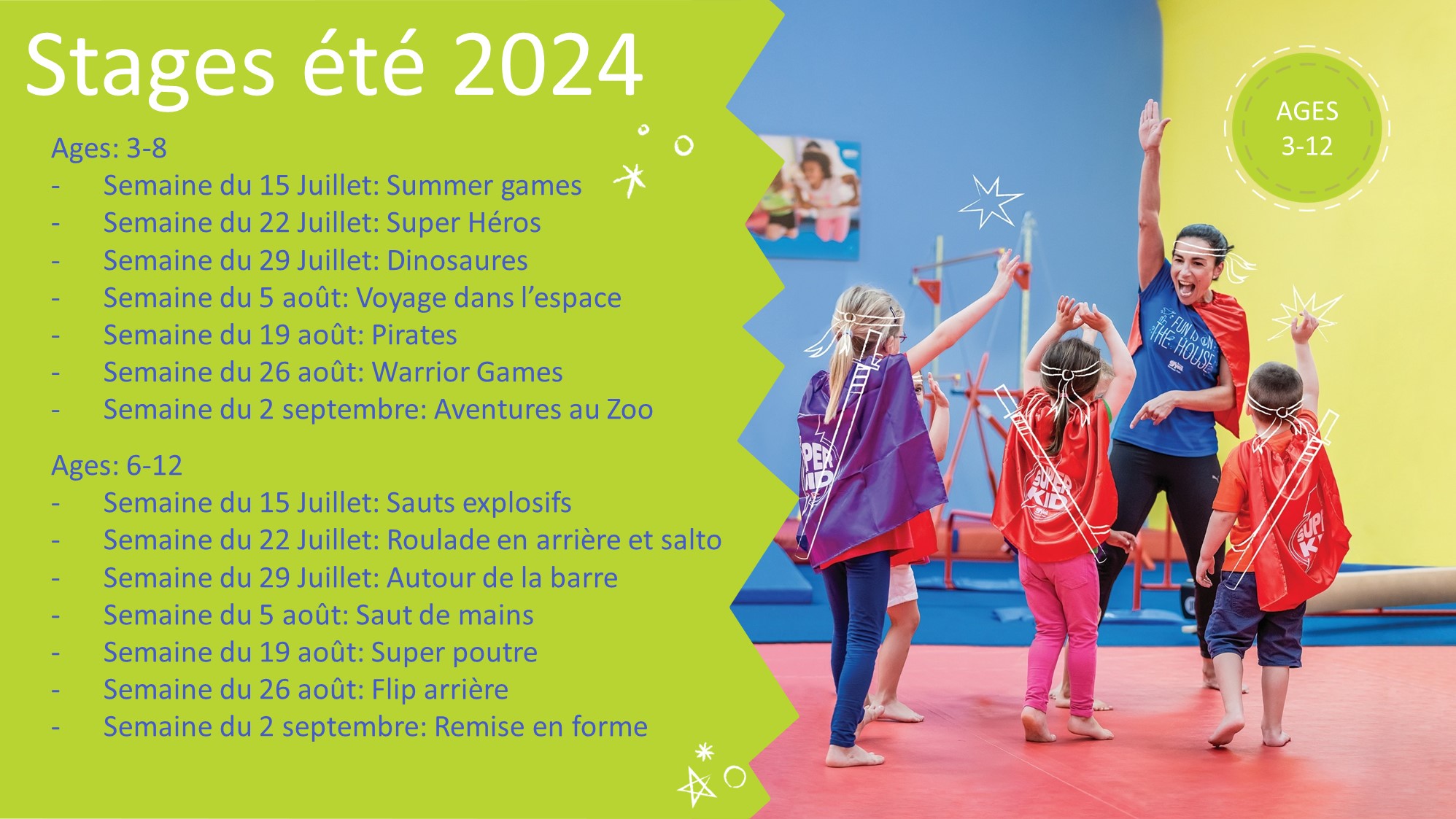 Stages de vacances pour enfants The Little Gym Luxembourg L8080