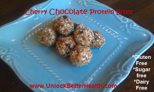 cherry chocolate bites