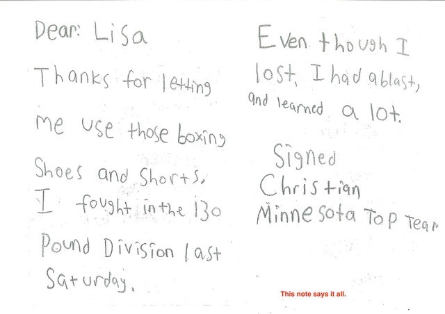 Thank you letter