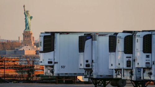 COVID-19 Disaster Morgue Trucks - ABC News