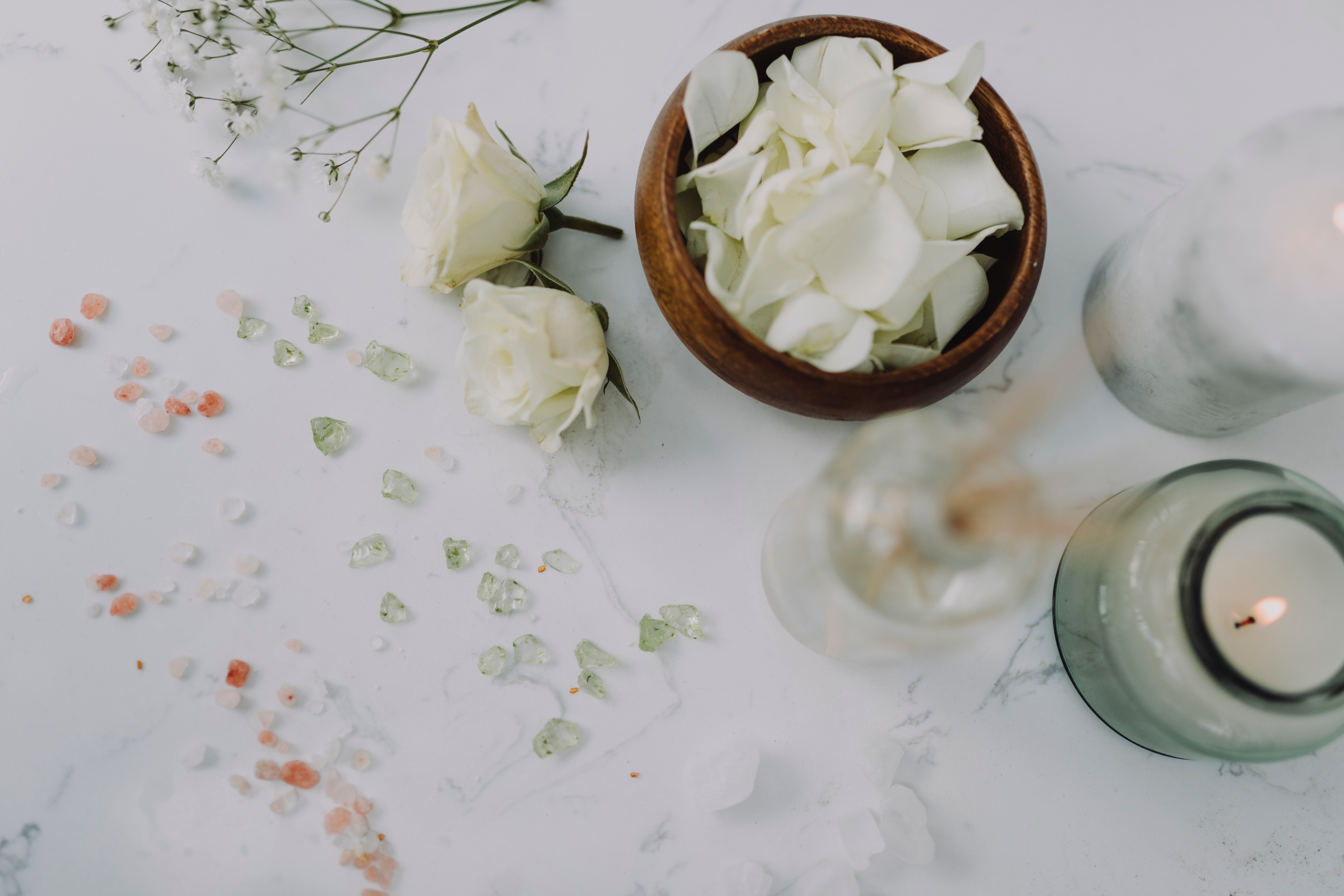 white flowers