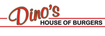 local Oswego, New York burger house logo Dino's House of Burgers