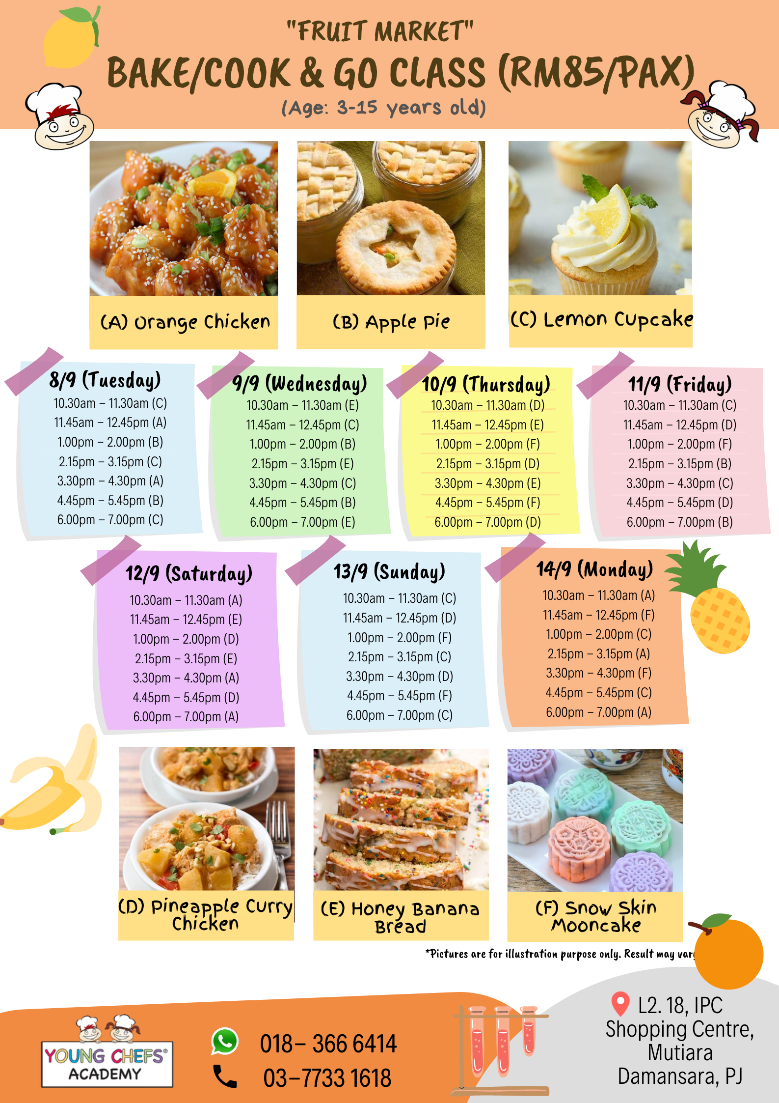 Kids Weekly Cooking and Baking Classes