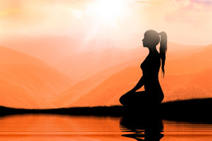 yoga silhouette at Yoga Bumps & Babies