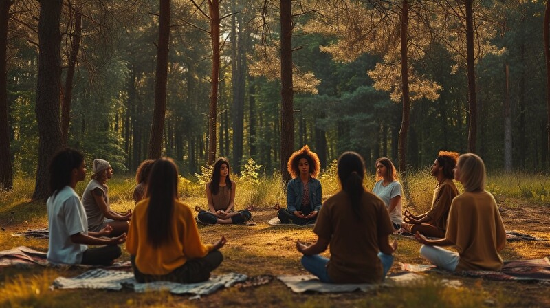 serene-yoga-gathering-stockcake