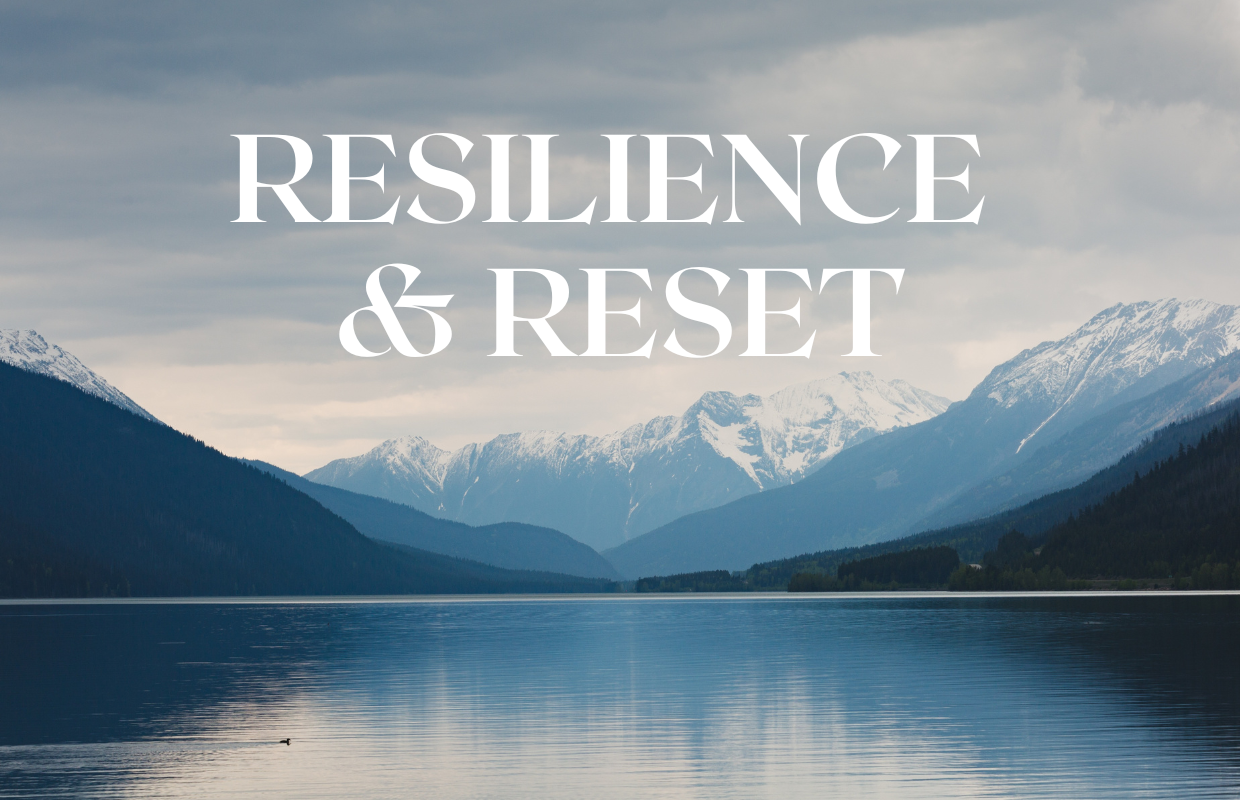 Resilience and Reset Website front