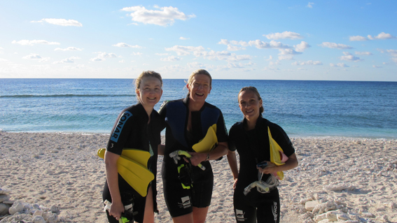 after swimming with mantas