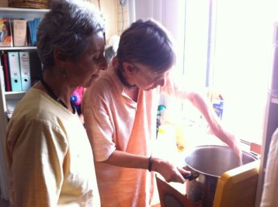 Cooking the flour