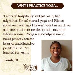 Testimonial at Yoga To Go Studio