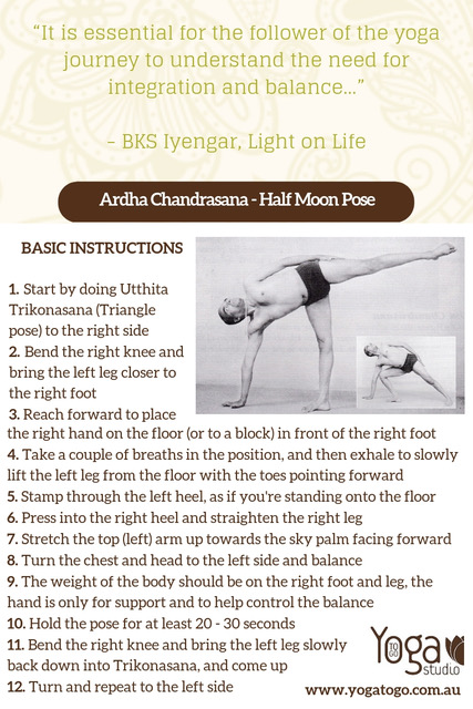 This bound and bowing version of ardha chandrasana (half moon) is a pose I  practice most often around the time of the full moon. It is… | Instagram