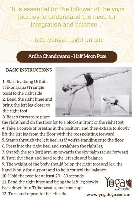 Half Moon Pose, Ardha Chandrasana, Yoga in Milton Keynes